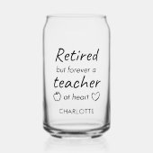 パーソナライズされたモダン先生 ガラス缶 (正面)