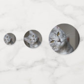 パーソナライズされたモダン写真 コンフェッティ (裏面)