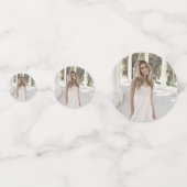 パーソナライズされたモダン卒業写真 コンフェッティ (正面)