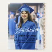 パーソナライズされたモダン卒業名写真 プランナー手帳 (裏面)