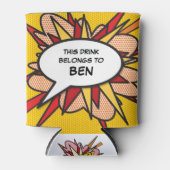 パーソナライズされたモダン吹き出しおもしろいクール音 缶クーラー (正面)