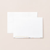 パーソナライズされたモダン大学院名photo Thank You 箔カード (裏面封筒付き)