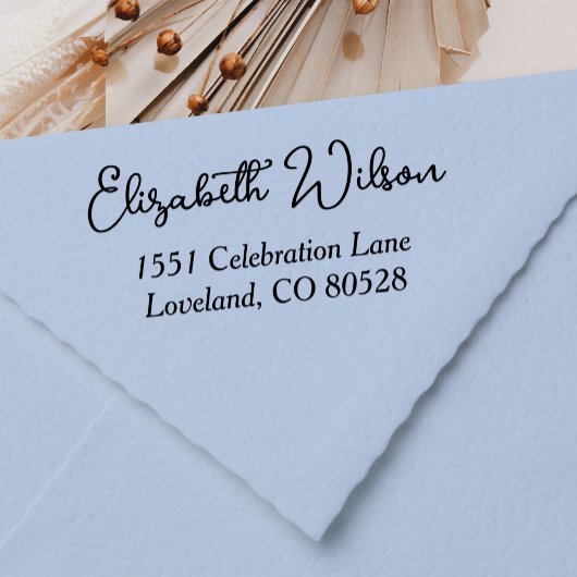 パーソナライズされたモダン差出人住所 セルフインキングスタンプ