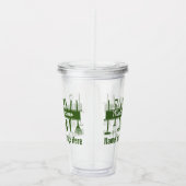 パーソナライズされたモダン庭師 アクリルタンブラー (右)