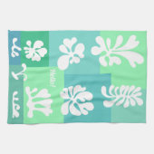 パーソナライズされたモダン抽象デザイン | キッチンタオル (横)