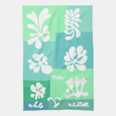 パーソナライズされたモダン抽象デザイン | キッチンタオル (縦)