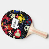パーソナライズされたモダン漫画スタイルスポカラフルート 卓球ラケット (横)