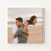パーソナライズされたモダン結婚写真集 ノートブック (裏面)