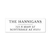 パーソナライズされたモダン結婚差出人住所 セルフインキングスタンプ (デザイン)