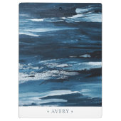 パーソナライズされたモダン絵を描抽象芸術 クリップボード (裏面)