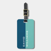 パーソナライズされたモダン荷物タグ男性へ ラゲッジタグ (正面縦)