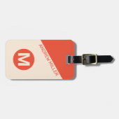 パーソナライズされたモダン荷物タグ男性へ ラゲッジタグ (正面横)