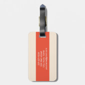 パーソナライズされたモダン荷物タグ男性へ ラゲッジタグ (裏面縦)