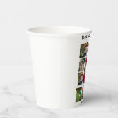 パーソナライズされたモダン誕生日11フォトコラージュ 紙コップ (右)