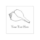 パーソナライズされたモダン貝 ラバースタンプ (インプリント)