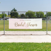 パーソナライズされたモダン赤面金ゴールドブライダルシャワー 横断幕 (インサイチュ)