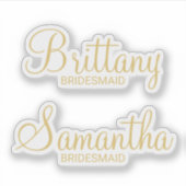 パーソナライズされたモダン金ゴールド シール (正面)