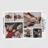 パーソナライズされたモダン頭 |写真6 ゴルフタオル (横)