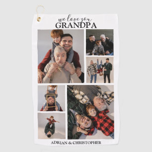 パーソナライズされたモダン頭  写真6 ゴルフタオル