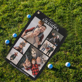 パーソナライズされたモダン頭 | 6フォトゴルフタオル ゴルフタオル