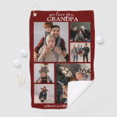 パーソナライズされたモダン頭 | 6フォトゴルフタオル ゴルフタオル (インサイチュ)