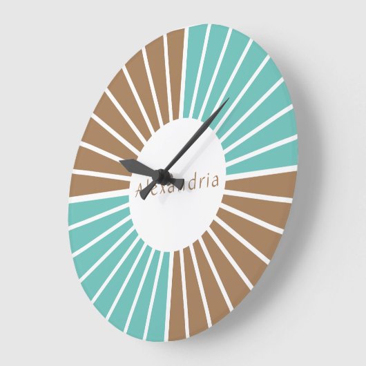 パーソナライズされたモダン ラージ壁時計 (傾斜)
