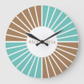パーソナライズされたモダン ラージ壁時計 (正面)
