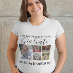 パーソナライズされたモダン |写真5 |卒業 Tシャツ<br><div class="desc">息子誇りを持ったや娘の5枚の写真を使った卒業Tシャツのママを作ろう読よ「私は卒業生のママと彼らの名誇りを持った前」と。Tシャツは簡単パーソナライズされたに、カスタマイズ後の更なるリンク上でフォントのスタイルやサイズや色を変更すクリックる事が可能であカスタマイズる。</div>