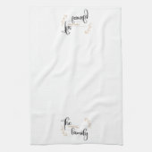 パーソナライズされたモダン&洗練された姓 | キッチンタオル (縦)