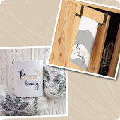 パーソナライズされたモダン&洗練された姓 | クッション