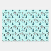 パーソナライズされたモダンDancers Gift Wrap Set ラッピングペーパーシート (正面3)