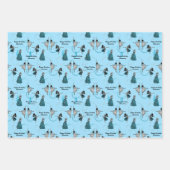 パーソナライズされたモダンDancers Gift Wrap Set ラッピングペーパーシート (正面2)