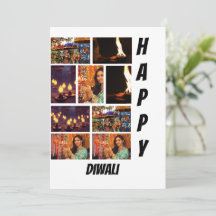 パーソナライズされたモダンDiwali 9 Photo Collage