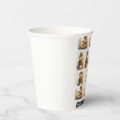 パーソナライズされたモダンGroundhog Day 9 Photo Collage 紙コップ (右)