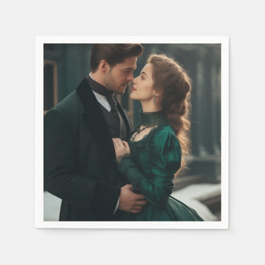 パーソナライズされたモダンPhoto Standardカクテル紙 スタンダードカクテルナプキン (正面)