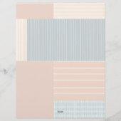 パーソナライズされたモノグラムのモダン文房具 レターヘッド (裏面)