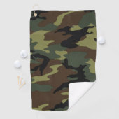 パーソナライズされたモノグラムの迷彩柄デザイン ゴルフタオル (インサイチュ)