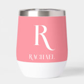 パーソナライズされたモノグラムモダンピスタイリッシュンク (背面)