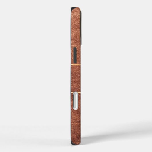 パーソナライズされたモノグラ素朴ム銅 Case-Mate iPhoneケース (裏面 / 右)