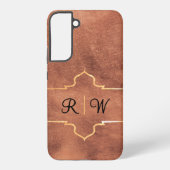 パーソナライズされたモノグラ素朴ム銅 SAMSUNG GALAXYケース (裏面)