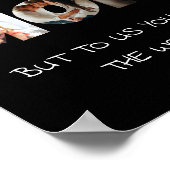 パーソナライズされたモマフォト引用文ウォールアートプリント ポスター (角)