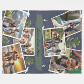 パーソナライズされたユニークカスタム写真毛布 フリースブランケット (正面(横))