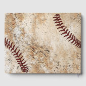 パーソナライズされたユニーク野球 ゲストブック (裏面)