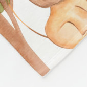 パーソナライズされたユニーク1歳 フリースブランケット (角)