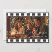 パーソナライズされたユニークChristmas写真 シーズンカード (正面)