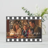 パーソナライズされたユニークChristmas写真 シーズンカード (スタンド正面)