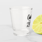 パーソナライズされたユーモアたっぷりのショットグラス ショットグラス (左)
