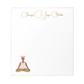 パーソナライズされたヨガスタジオメモ帳 ノートパッド (正面)