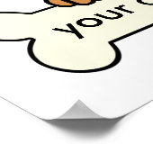 パーソナライズされたヨークシャーテリア ポスター (角)