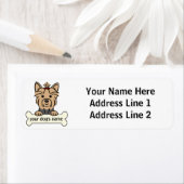 パーソナライズされたヨークシャーテリア ラベル (インサイチュ)